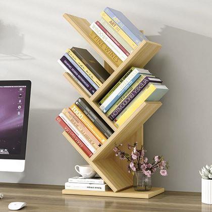 Kép valamiből Könyvespolc - világos fa