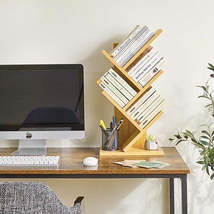 Kép valamiből Könyvespolc - világos fa