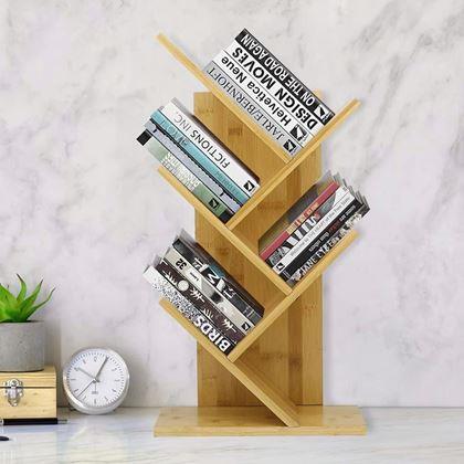 Kép valamiből Könyvespolc - világos fa