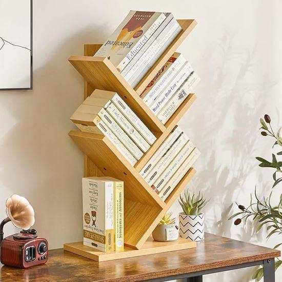 Kép valamiből Könyvespolc - világos fa