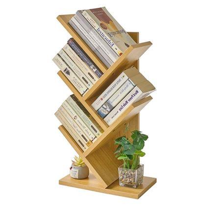 Kép valamiből Könyvespolc - világos fa