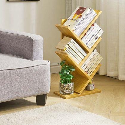 Kép valamiből Könyvespolc - világos fa