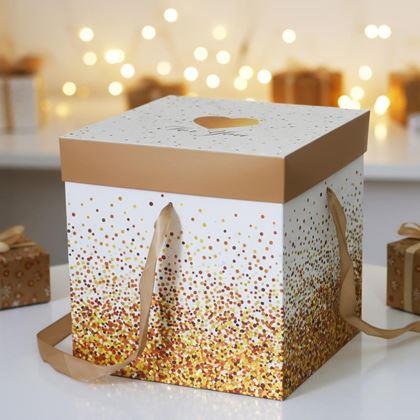Kép valamiből Ajándékdoboz 22 cm  -  csillogó