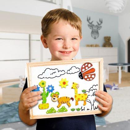 Kép valamiből Fa mágneses tábla - állatok