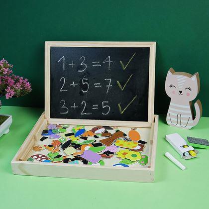 Kép valamiből Fa mágneses tábla - állatok