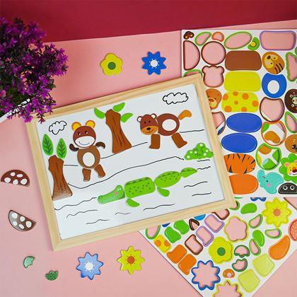 Kép valamiből Fa mágneses tábla - állatok