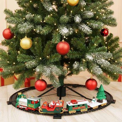 Kép valamiből Karácsonyi vonatsín karácsonyfára