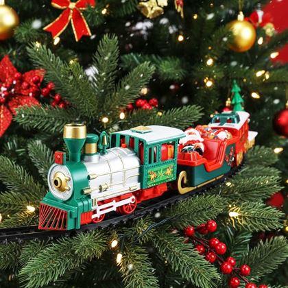 Kép valamiből Karácsonyi vonatsín karácsonyfára