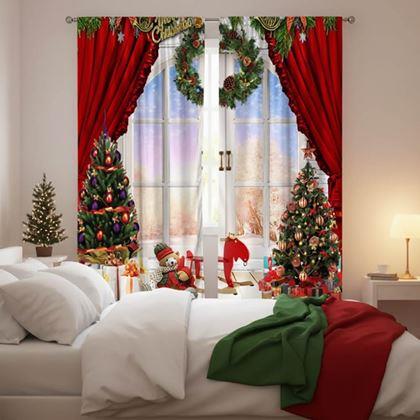 Kép valamiből Karácsonyi függöny 2 db 66x150 cm