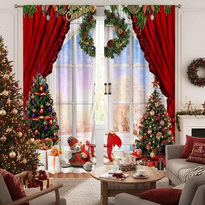 Kép valamiből Karácsonyi függöny 2 db 66x150 cm