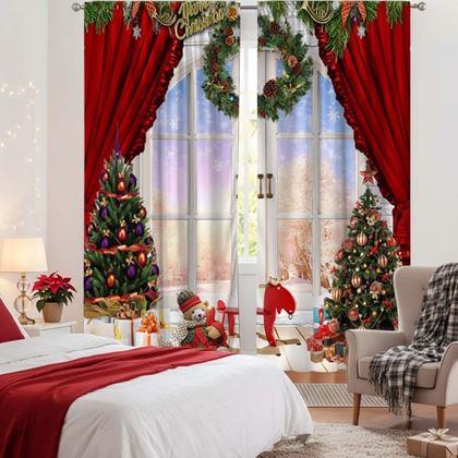 Kép valamiből Karácsonyi függönyök 2 db 130x210 cm