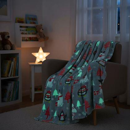 Kép valamiből Karácsonyi világító takaró