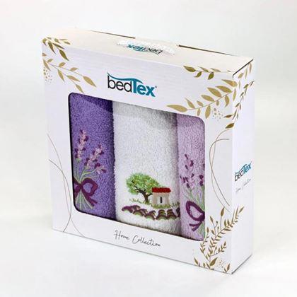 Kép valamiből Frottír törölköző ajándékszett 3 db - levendula