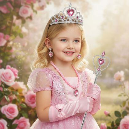 Kép valamiből Hercegnő kiegészítő szett 6 db  -  rózsaszín