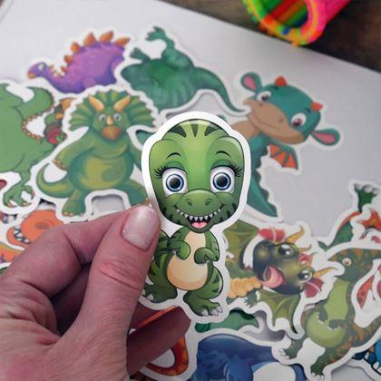 Kép valamiből Dínós matricák