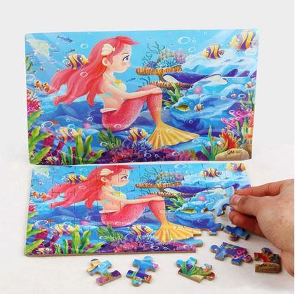 Kép valamiből Gyermek puzzle dobozban  -  sellő