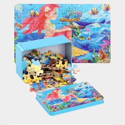 Kép valamiből Gyermek puzzle dobozban  -  sellő
