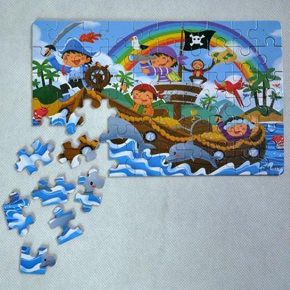 Kép valamiből Dětské puzzle v plechové krabičce - piráti