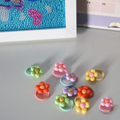 Kép valamiből Gyerek hajgumik 10 db  -  virág