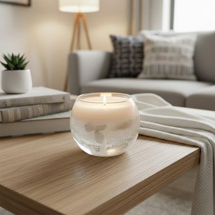 Kép valamiből  Zselés gyertya  - világoskék