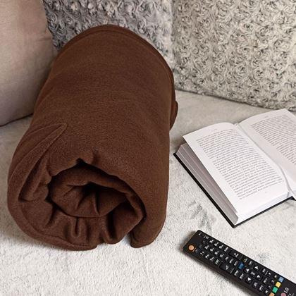 Kép valamiből Televíziós takaró ujjakkal -  barna