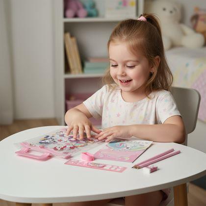 Kép valamiből Egy szett iskolai eszköz gyerekeknek - egyszarvú