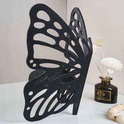 Kép valamiből Fa sarokpolc pillangó  -  fekete