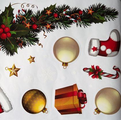 Kép valamiből Karácsonyi ablakmatricák - girland