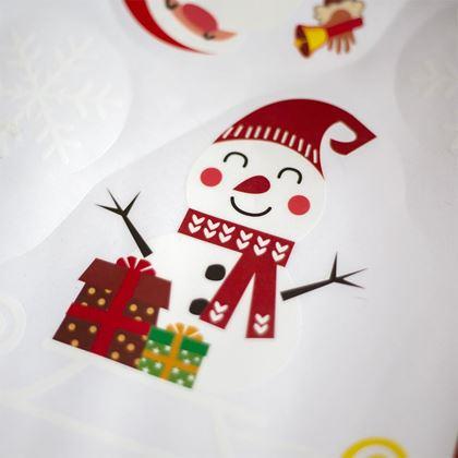 Kép valamiből Vánoční nálepky na okno - Santa Claus