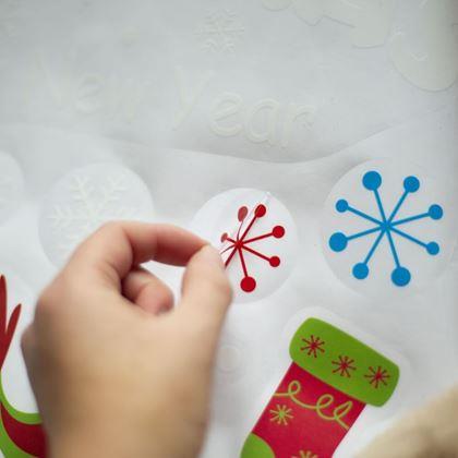 Kép valamiből Vánoční nálepky na okno - Santa Claus