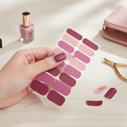 Kép valamiből Körömmatricák  - sötét rózsaszín keverék