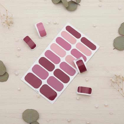 Kép valamiből Körömmatricák  - sötét rózsaszín keverék