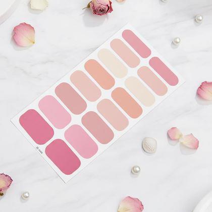 Kép valamiből Körömmatricák  - világos rózsaszín keverék