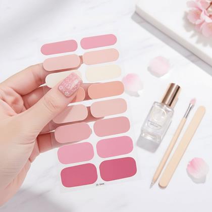 Kép valamiből Körömmatricák  - világos rózsaszín keverék