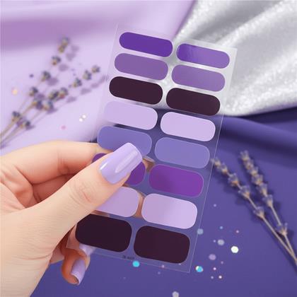 Kép valamiből Körömmatricák  - lila keverék