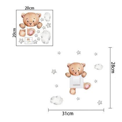 Kép valamiből Gyerekmatrica a kapcsolóra  -  medve