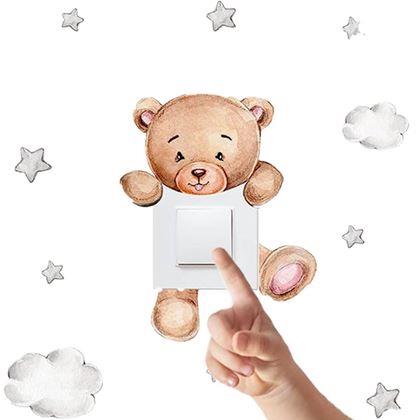 Kép valamiből Gyerekmatrica a kapcsolóra  -  medve