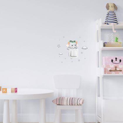 Kép valamiből Gyerekmatrica a kapcsolóra  -  elefánt