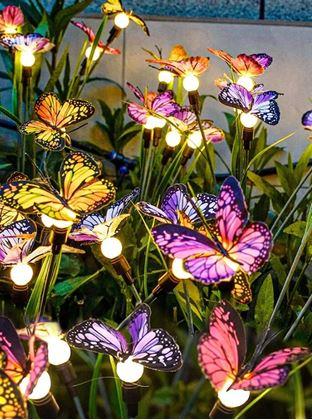 Kép valamiből Napelemes leszúrható dísz – pillangók