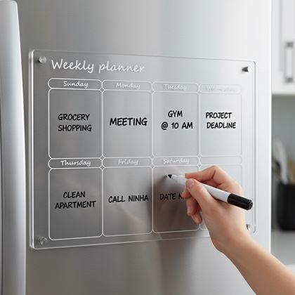 Kép valamiből Heti mágneses tervező hűtőre