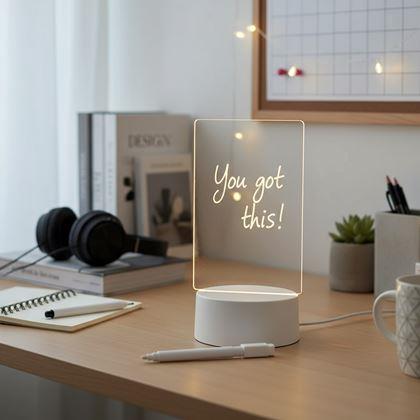 Kép valamiből Kreatív üzenetküldő asztali lámpa