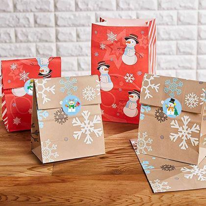 Kép valamiből Karácsonyi matricák 500 db  -  vidám hóemberek