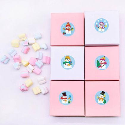 Kép valamiből Karácsonyi matricák 500 db  -  vidám hóemberek