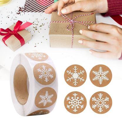 Kép Karácsonyi matricák 500 db - hópelyhek