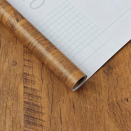 Kép valamiből Öntapadós padló 200x60 cm - sötét fa