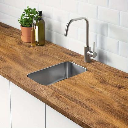 Kép valamiből Öntapadós padló 200x60 cm - sötét fa