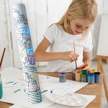 Kép valamiből 10 m-es tekercses színező -  város