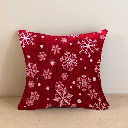 Kép Mikroszálas díszpárnahuzat 45 x 45 cm - Hópehely mintával