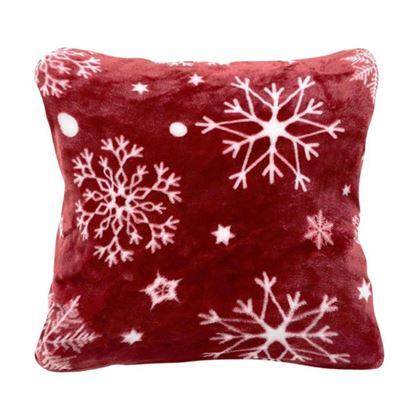 Kép valamiből Mikroszálas díszpárnahuzat 45 x 45 cm - Hópehely mintával