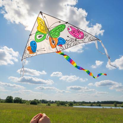 Kép Színezhető papírsárkány 